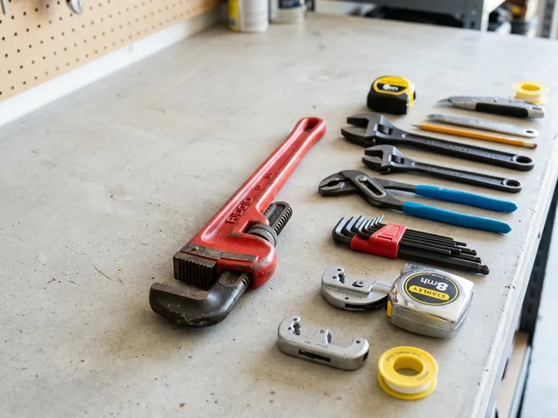 Professional plumbers in Circle D-KC Estates, TX equipped with top-tier tools for residential and commercial plumbing services.